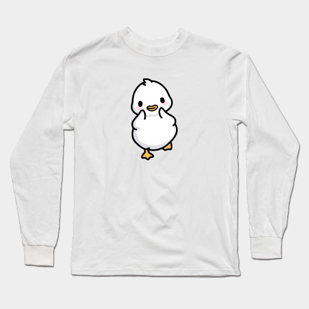 Duck Long Sleeve T-Shirt by littlemandyart